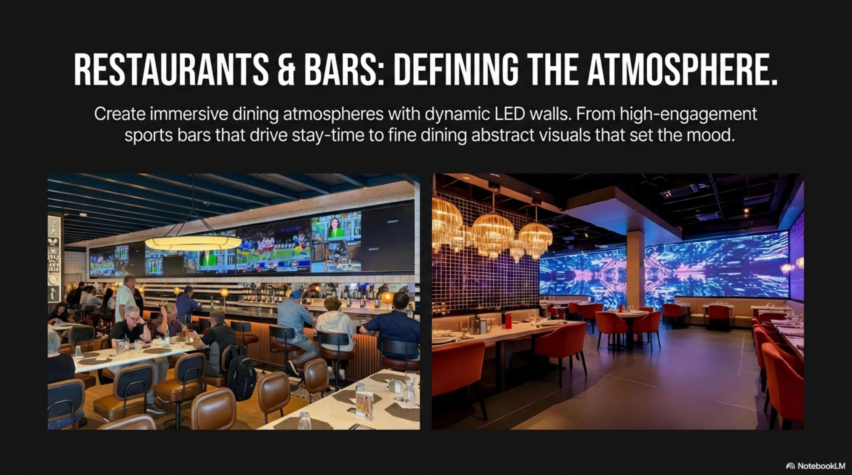 Restaurant LED display