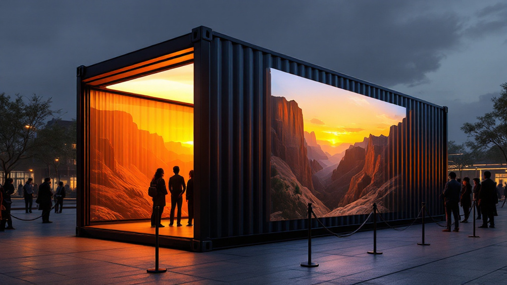 Immersive Box — 5-sided LED shipping container