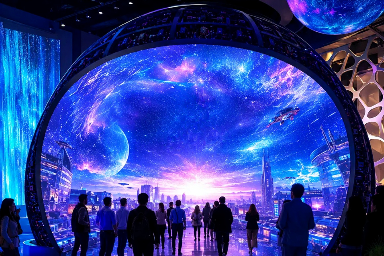 Immersive LED portal