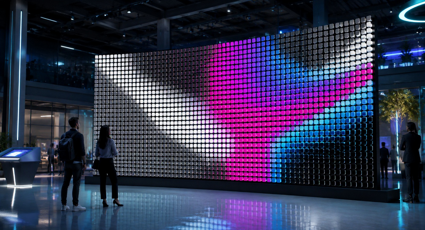 Kinetic LED wall
